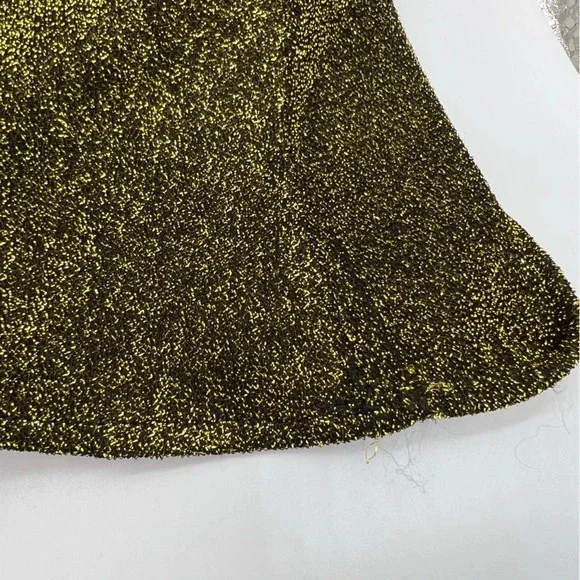 NWT Michael Kors Sparkly Gold Skirt Size Large - Picture 2 of 7